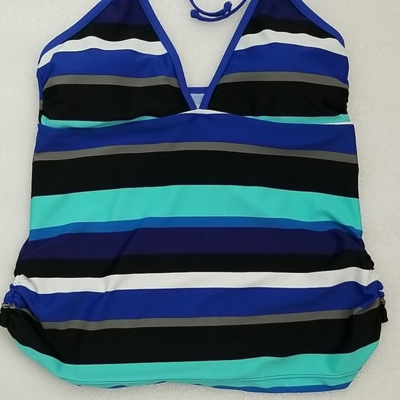 Converse One Star Striped Tankini Swimsuit  Small - Picture 2 of 7